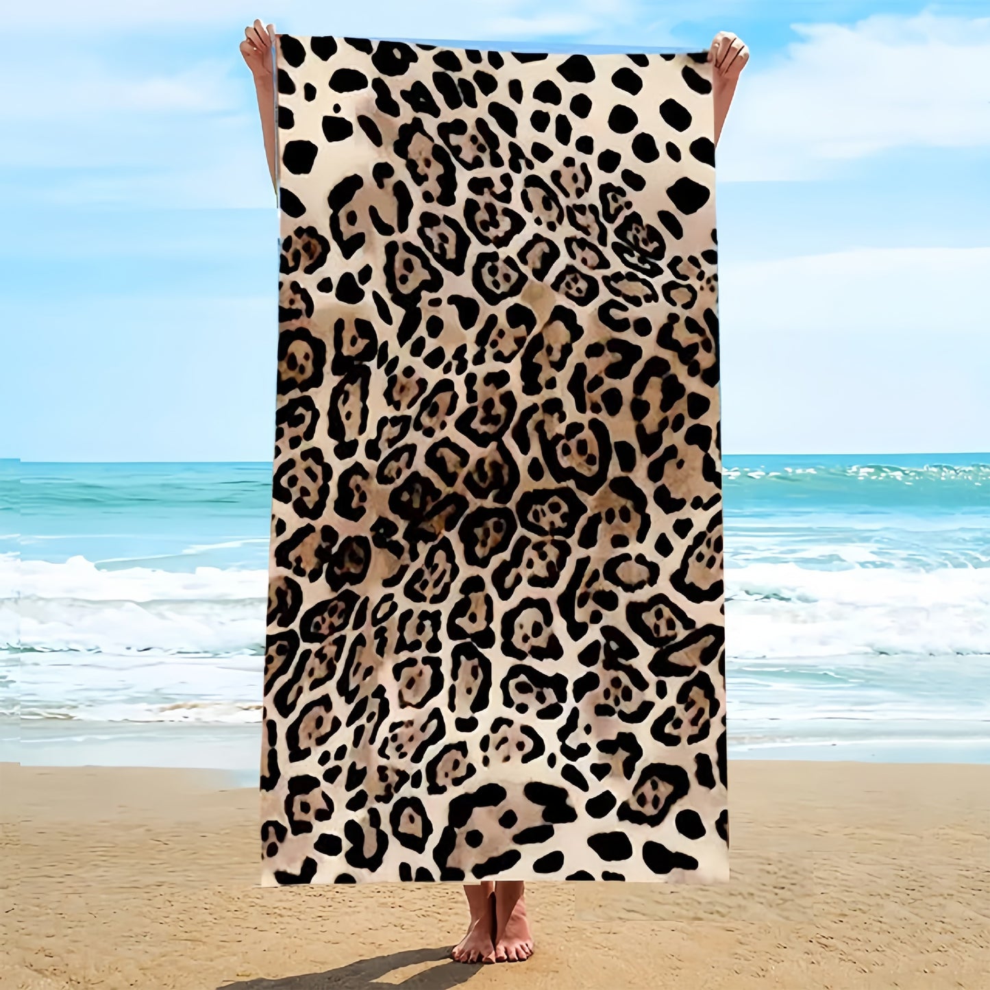 GiftoLuck Rotteroam Skull Print Quick Dry Beach Towel Soft Holiday Travel Summer Bath Towel