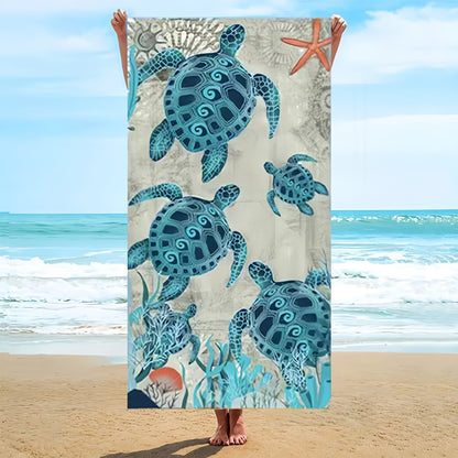 GiftoLuck Ocean Animals Beach Towel Quick Dry Soft Summer Swimming Pool Travel Towel