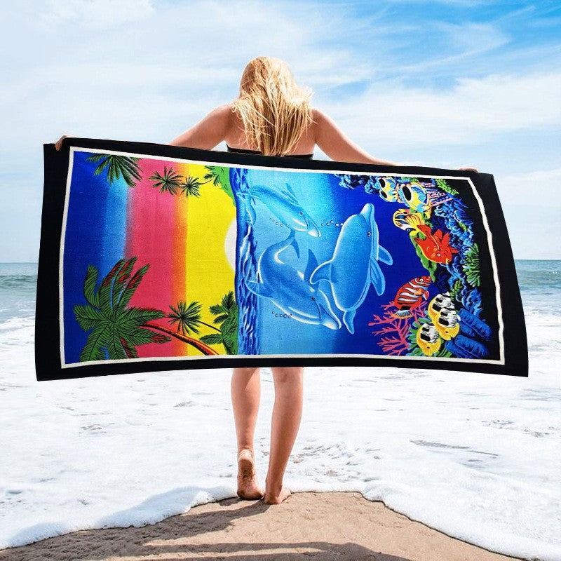 GiftoLuck Ocean Animals Beach Towel Quick Dry Soft Summer Swimming Pool Travel Towel