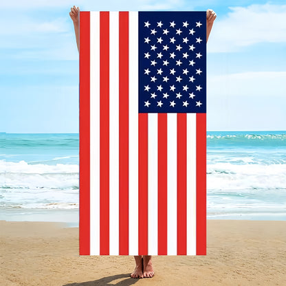 GiftoLuck USA Flag 250th Anniversary Quick Dry Beach Towel Patriotic Summer Essential