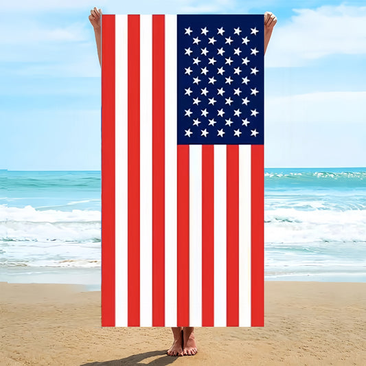 GiftoLuck USA Flag 250th Anniversary Quick Dry Beach Towel Patriotic Summer Essential
