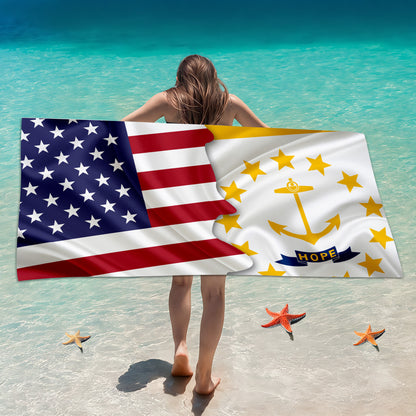 GiftoLuck USA Flag 250th Anniversary Quick Dry Beach Towel Patriotic Summer Essential
