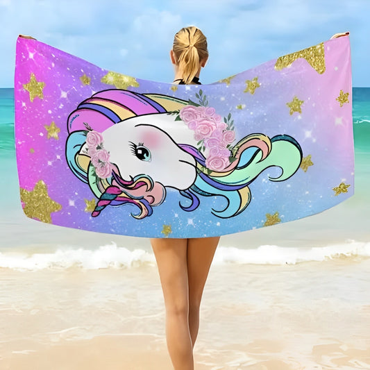 GiftoLuck Animal Butterfly Print Beach Towel Quick Dry Summer Holiday Travel Swim Towel