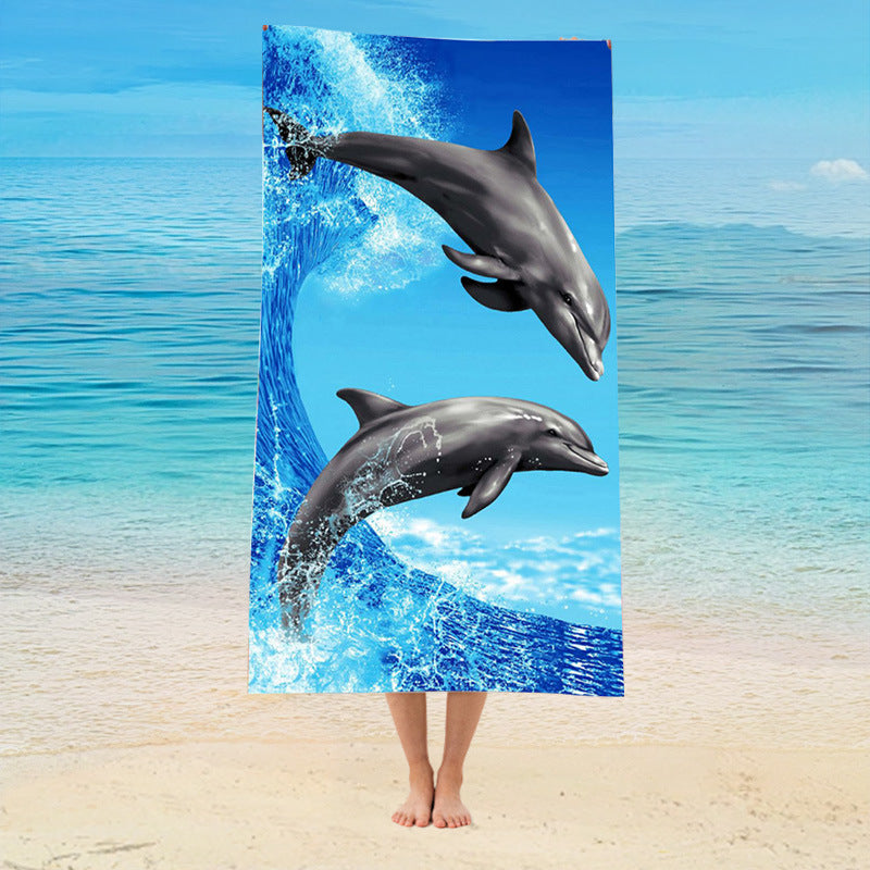 GiftoLuck Ocean Animals Beach Towel Quick Dry Soft Summer Swimming Pool Travel Towel