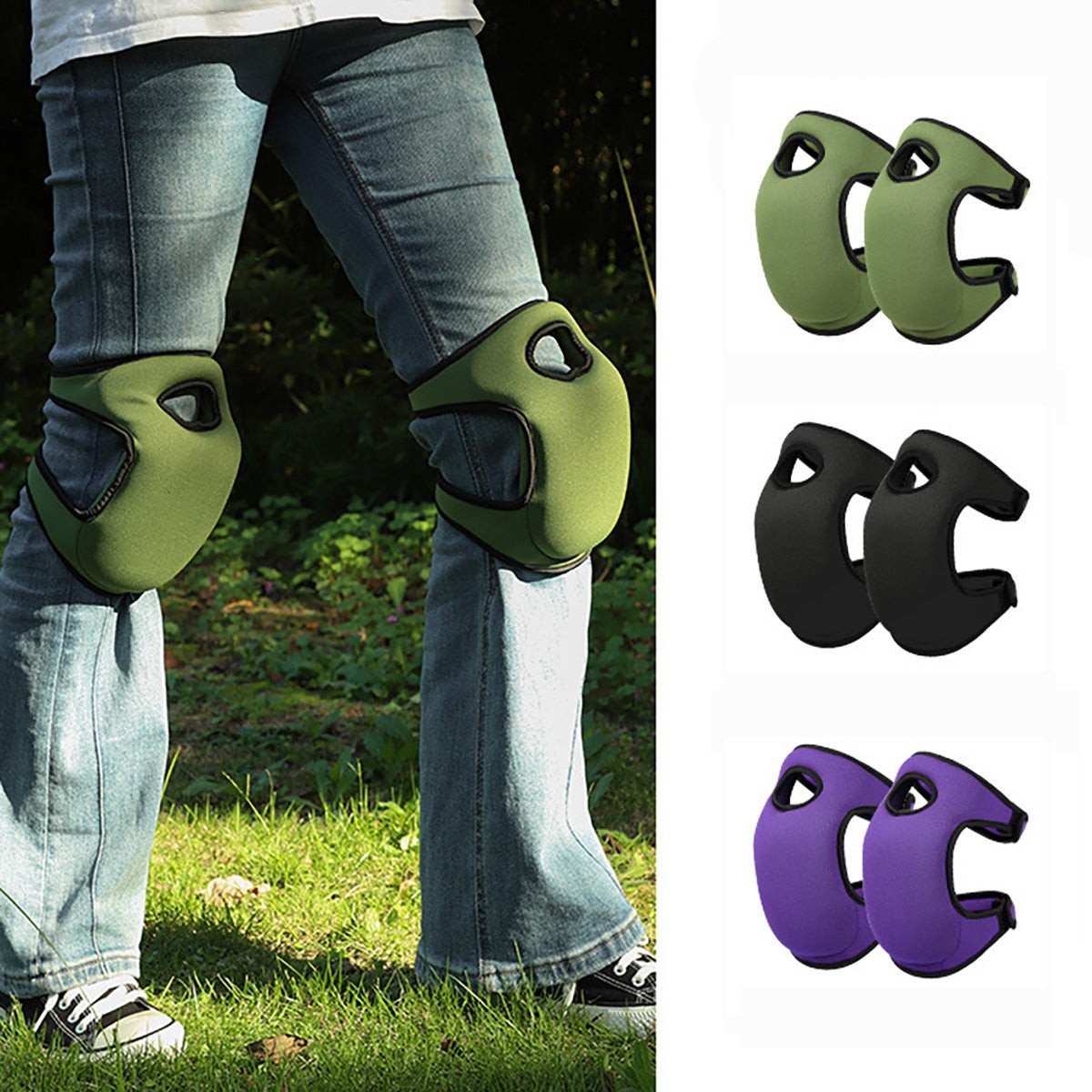 GifitoLuck 1 Pair of  Gardening Kneeler Pads, Super Thick Memory Foam Anti-Slip Adjustable Knee Protection, Thoughtful Gardening Gift for Mum, Nan or Partner for Mother’s Day