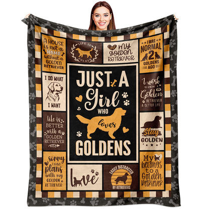 Just A  Girl Who Loves Highland Cow Print Flannel Blanket Soft Warm Multi-purpose Gift Throw Blanket For Sofa, Living Room,Bedroom All Seasons