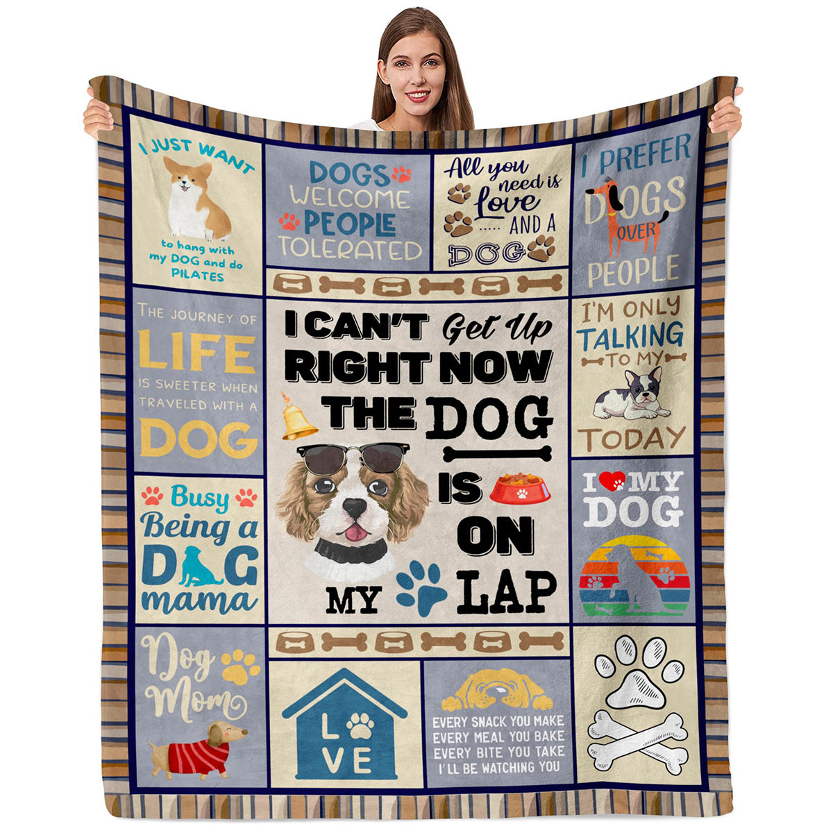 Just A  Girl Who Loves Highland Cow Print Flannel Blanket Soft Warm Multi-purpose Gift Throw Blanket For Sofa, Living Room,Bedroom All Seasons