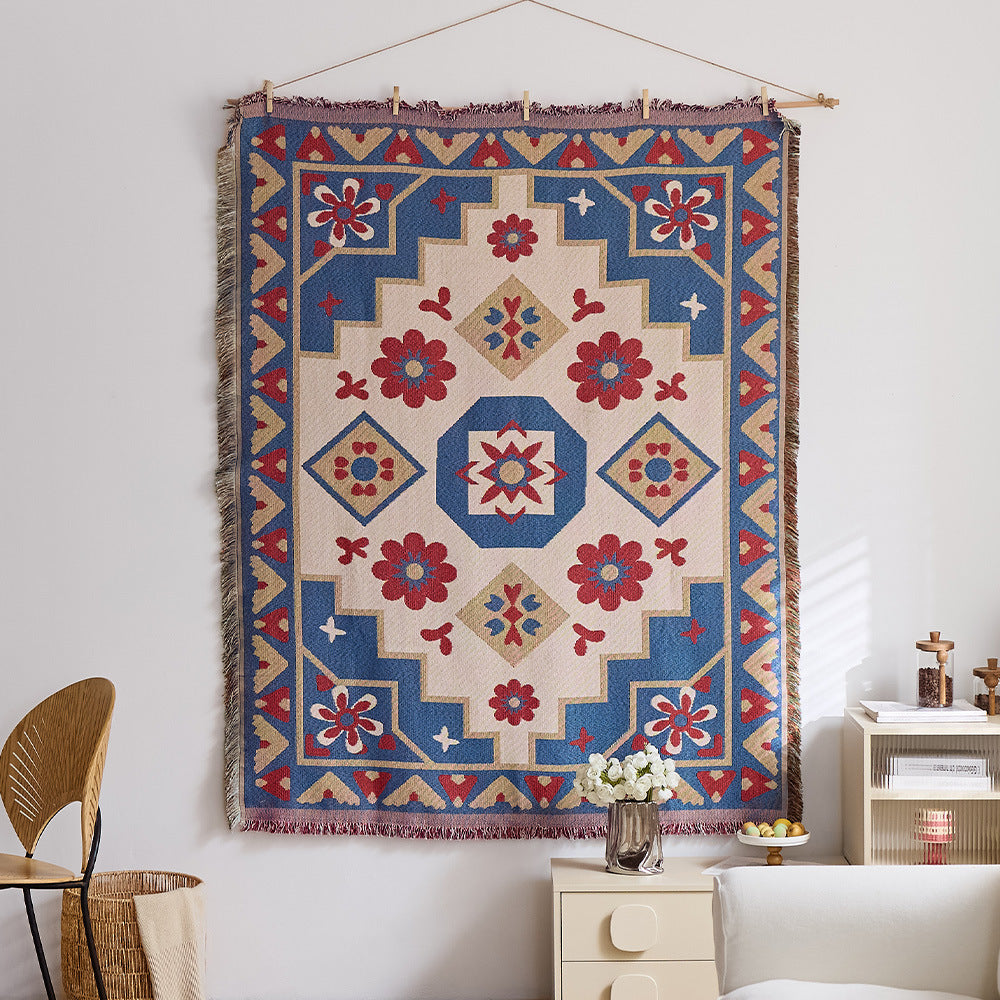 GifitoLuck Bohemian Sun Tapestry Wall Hanging Cotton Tassel Fabric Art Décor