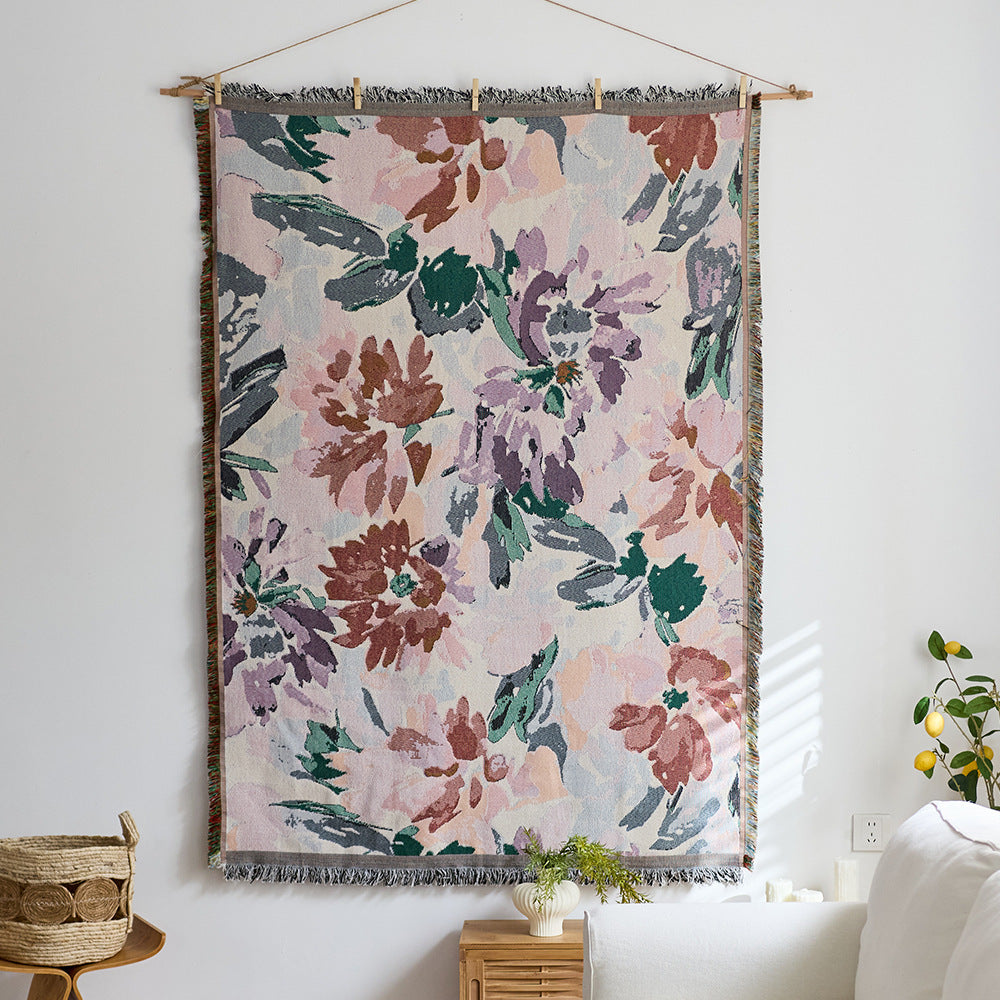 GifitoLuck Bohemian Sun Tapestry Wall Hanging Cotton Tassel Fabric Art Décor