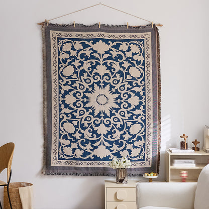 GifitoLuck Bohemian Sun Tapestry Wall Hanging Cotton Tassel Fabric Art Décor