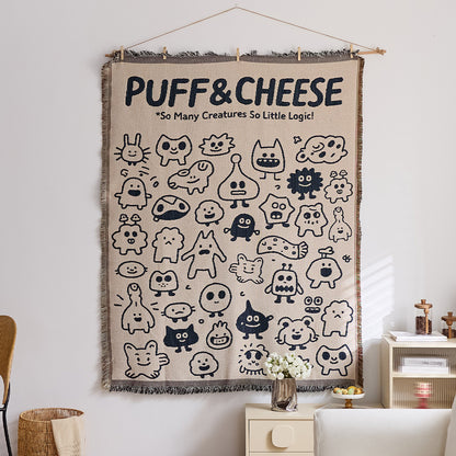 GifitoLuck Bohemian Sun Tapestry Wall Hanging Cotton Tassel Fabric Art Décor