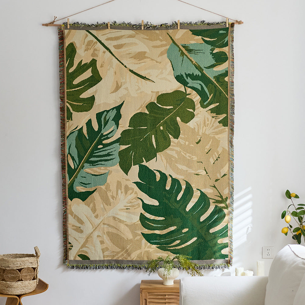 GifitoLuck Bohemian Sun Tapestry Wall Hanging Cotton Tassel Fabric Art Décor