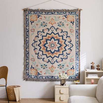 GifitoLuck Bohemian Sun Tapestry Wall Hanging Cotton Tassel Fabric Art Décor