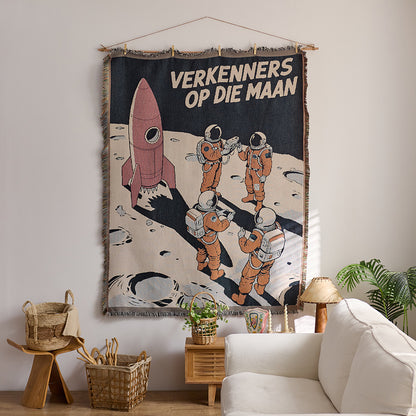 GifitoLuck Bohemian Sun Tapestry Wall Hanging Cotton Tassel Fabric Art Décor