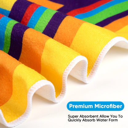 Aonana Striped Printed Quick-Dry Beach Towel