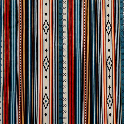 Aonana Bohemian Geometric Stripe Flannel Throw Blanket