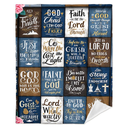 Aonana Christian Gifts for Men Flannel Throw Blanket