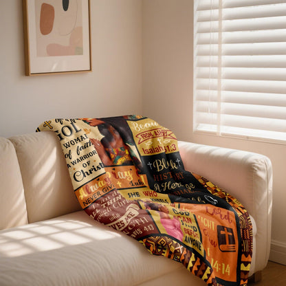 Aonana Christian Religious “I Am a Child of God” Flannel Blanket