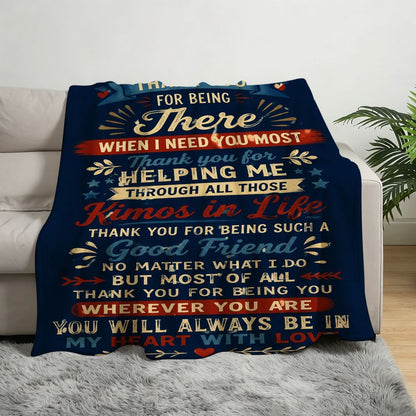 Aonana “To My Brother” Thank You Flannel Throw Blanket