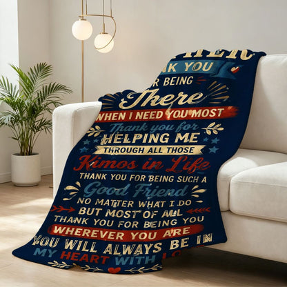 Aonana “To My Brother” Thank You Flannel Throw Blanket