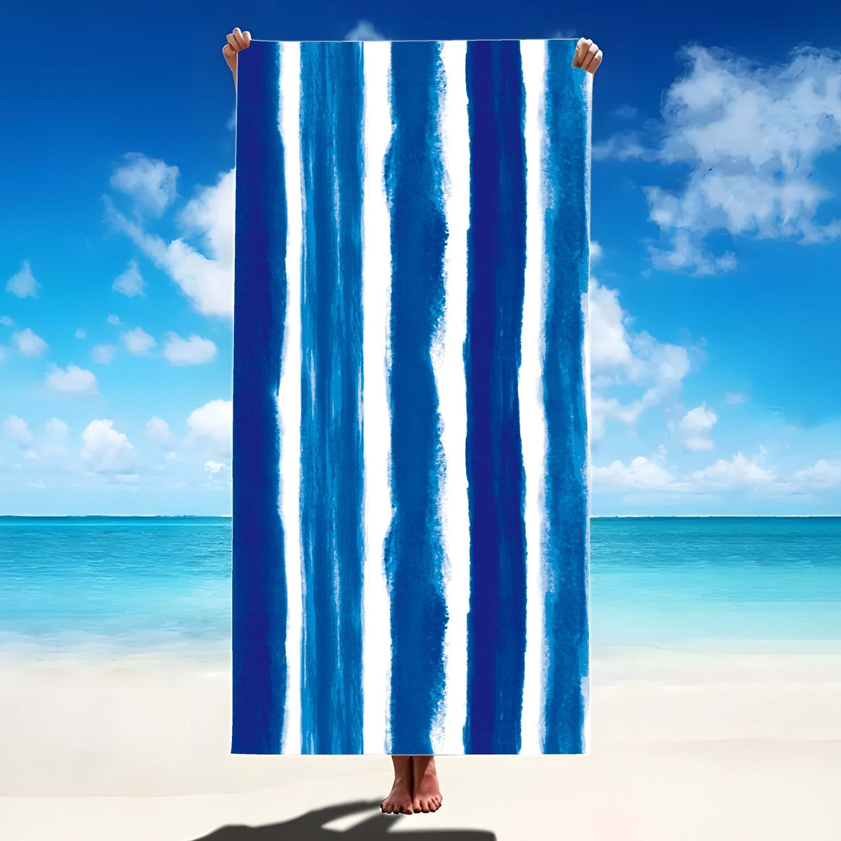 Aonana Striped Printed Quick-Dry Beach Towel