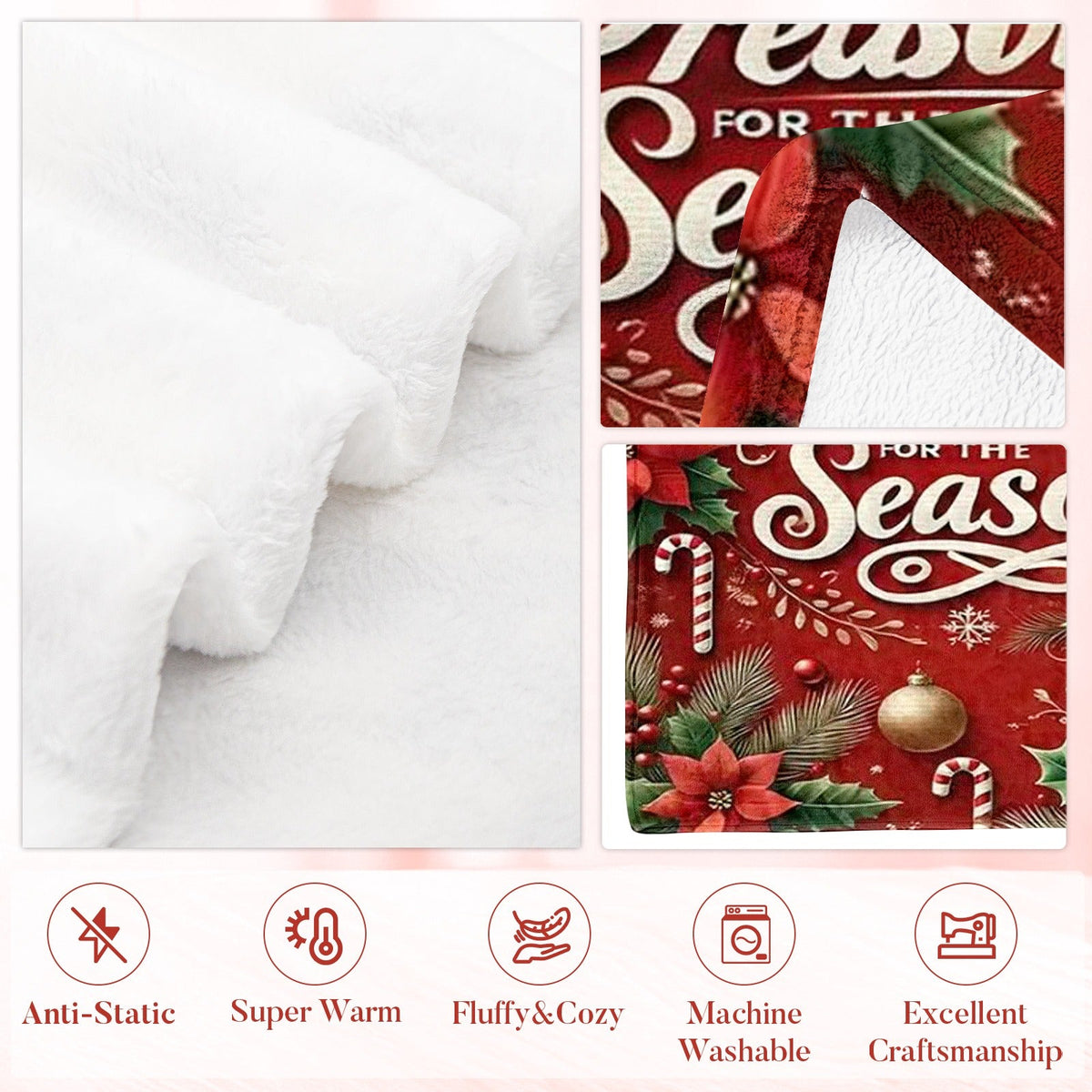 Aonana Christian “Thank You Lord” Printed Flannel Blanket