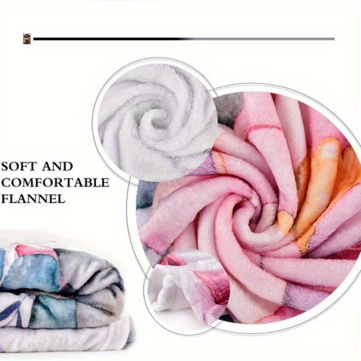 🐂【Highland Cow Series】Cute Bowknot Highland Cow Print Flannel Blanket Soft Warm Multi-purpose Gift Blanket For All Seasons