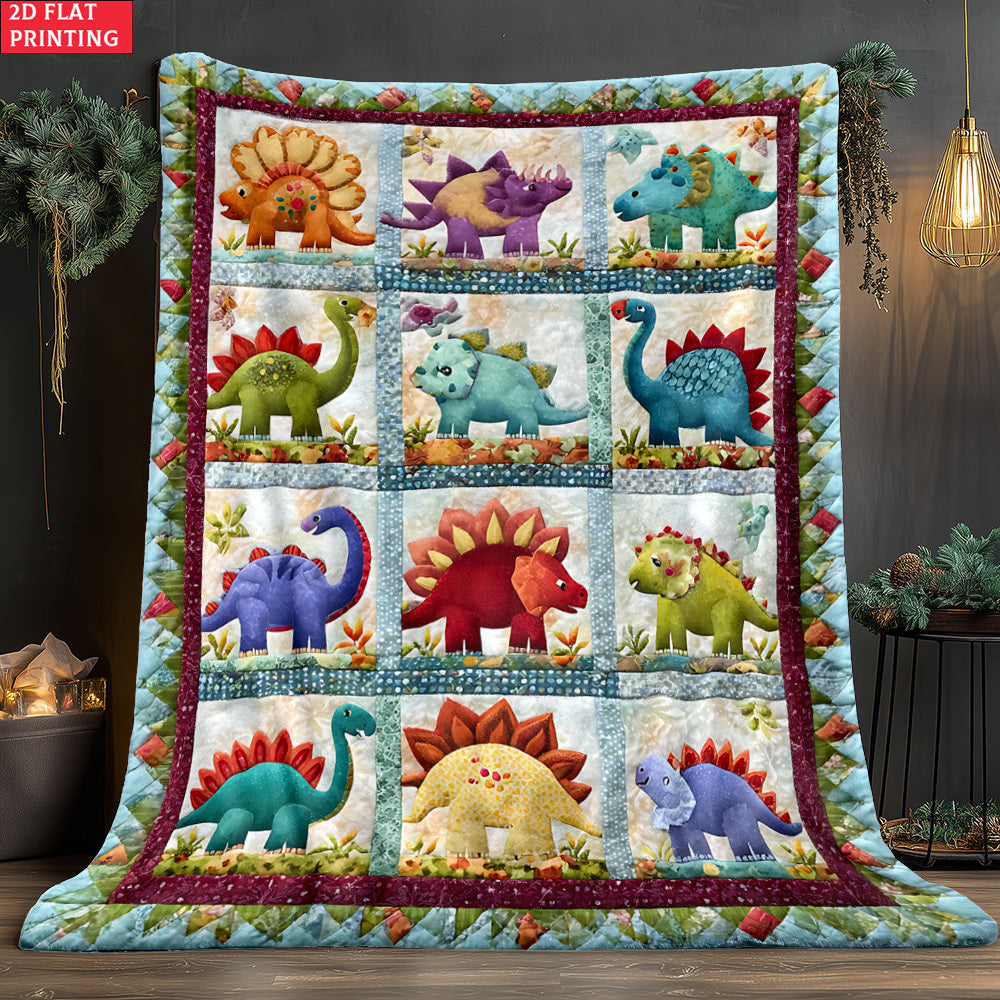 🦕GiftoLuck Soft & Warm Dinosaur Design Printed  Flannel Blanket for Kids & Adults