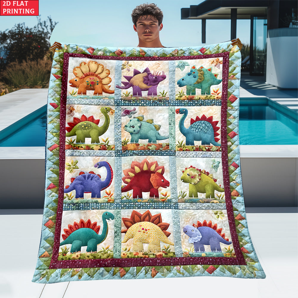 🦕GiftoLuck Soft & Warm Dinosaur Design Printed  Flannel Blanket for Kids & Adults