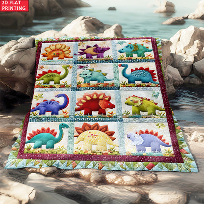 🦕GiftoLuck Soft & Warm Dinosaur Design Printed  Flannel Blanket for Kids & Adults