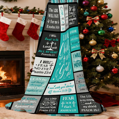 GiftoLuck “I Am a Child of God”  Flannel Throw Blanket Gift for Faith