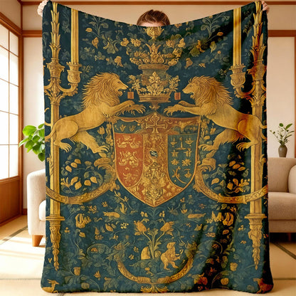 Aonana Fairy &  Lion King Flannel Throw Blanket