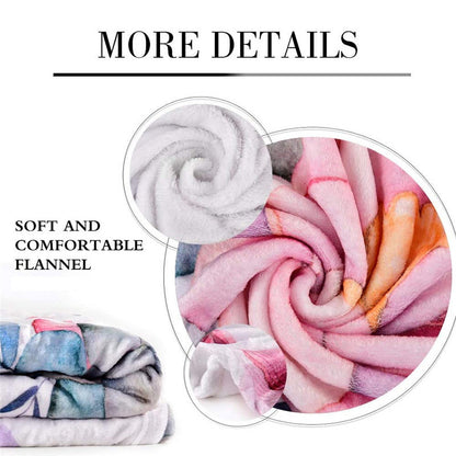 GiftoLuck Cozy Christmas Santa Claus Print Blanket