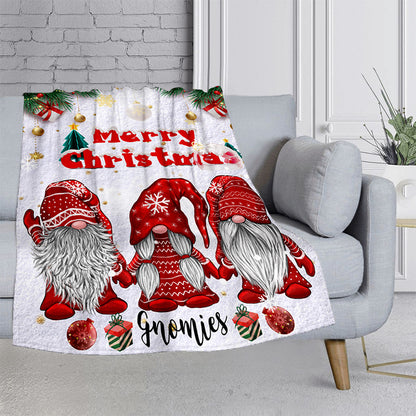 GiftoLuck Cozy Christmas Santa Claus Print Blanket