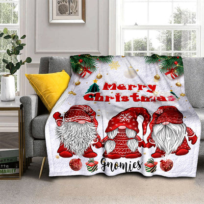 GiftoLuck Cozy Christmas Santa Claus Print Blanket