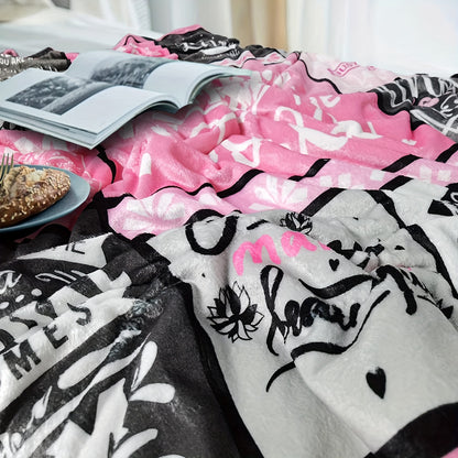 GiftoLuck “To My Granddaughter” Soft and Warm Flannel Blanket – Gift from Grandma to Granddaughter's Birthday or Graduation
