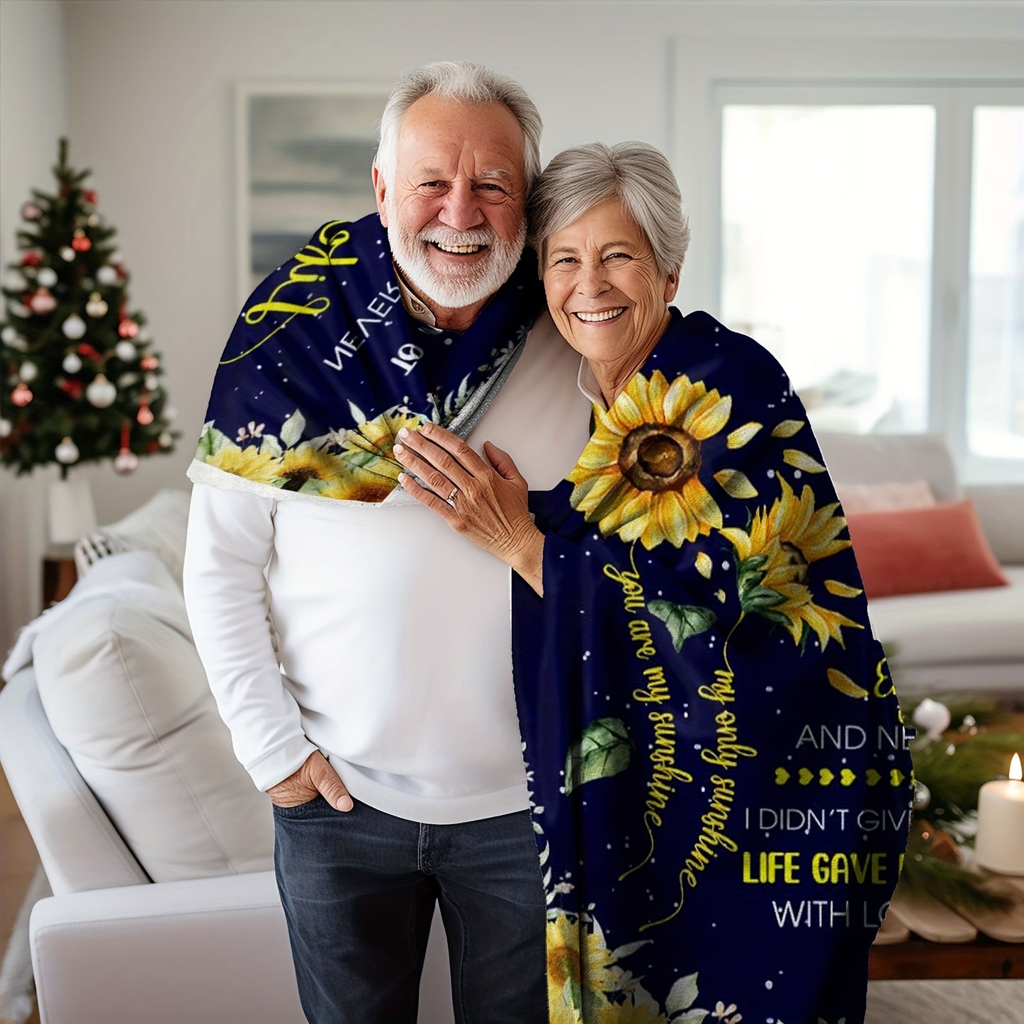 GiftoLuck “To My Granddaughter” Soft and Warm Flannel Blanket – Gift from Grandma to Granddaughter's Birthday or Graduation