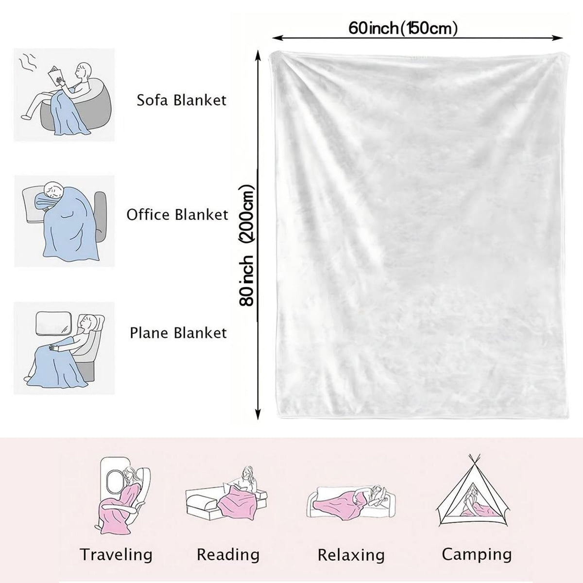 Aonana “To My Grandma” The Best Grandmother Flannel Blanket