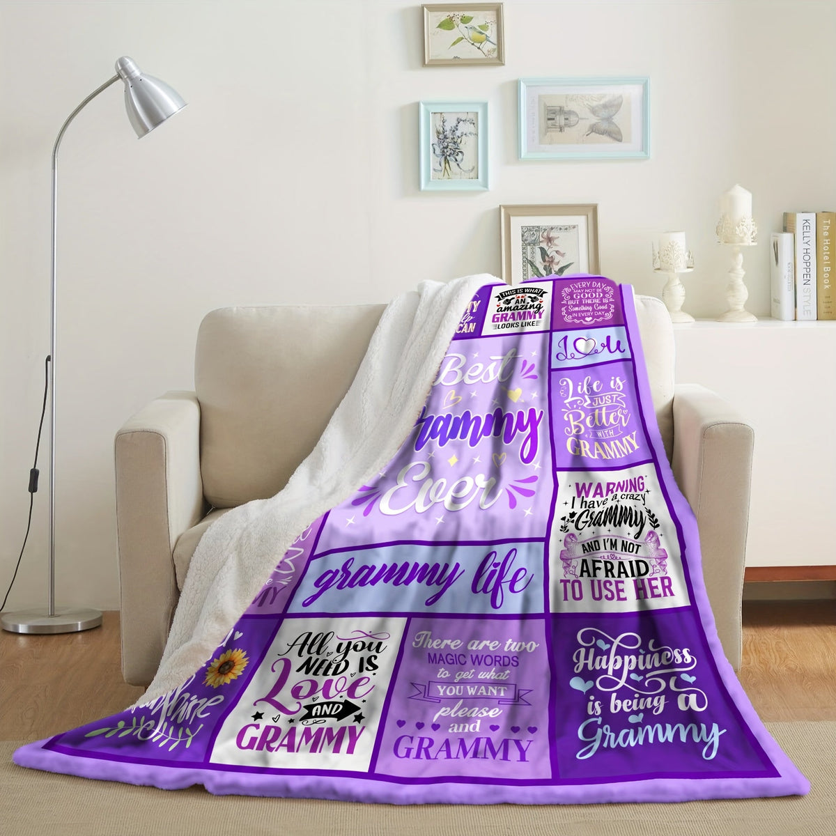 Aonana “To My Grammy” The Best Grandmother Flannel Blanket