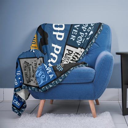 GiftoLuck “To My Grandpa” Flannel Blanket Soft Cozy Throw Perfect Gift for Granddad