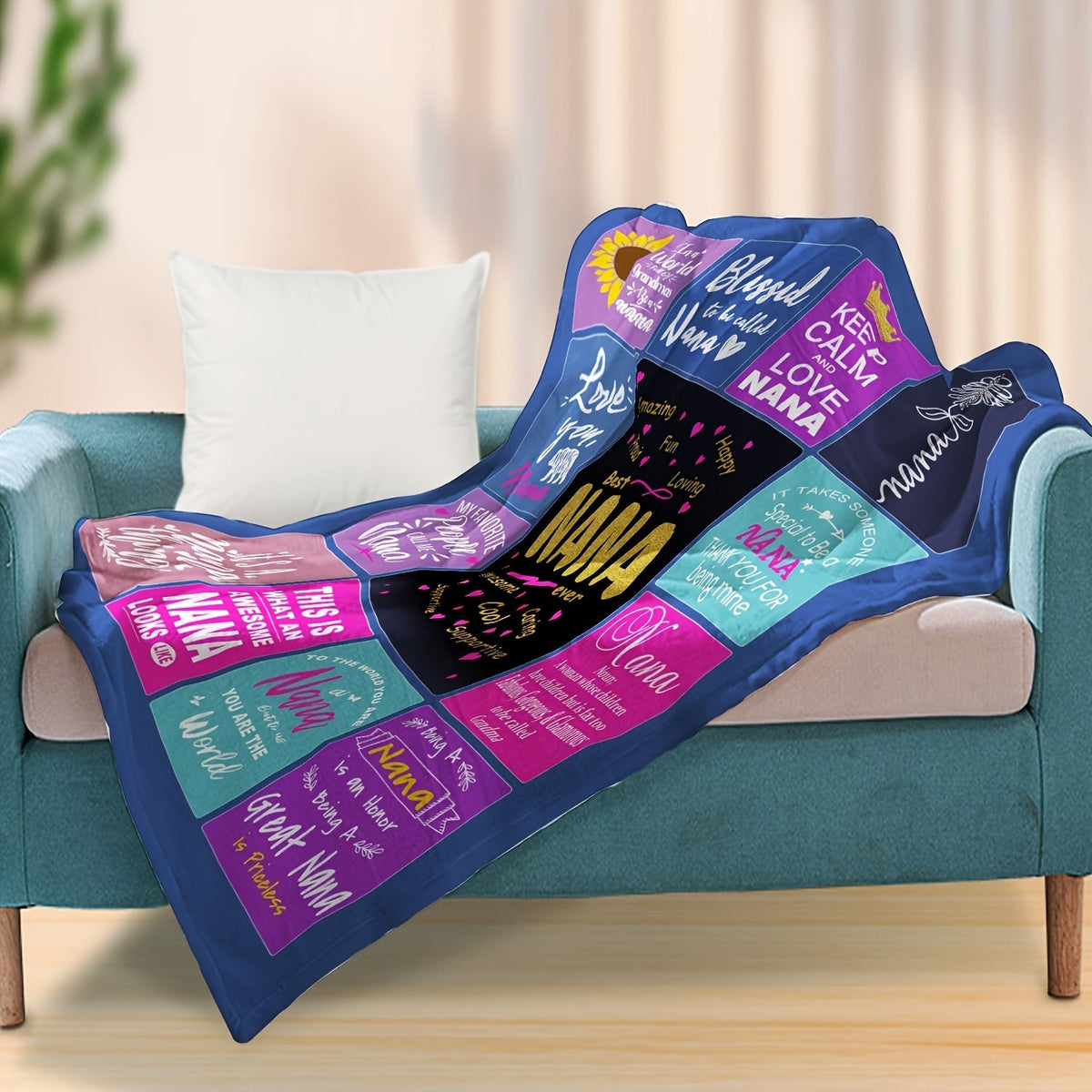 Aonana “To My Nana” The Best Grandmother Flannel Blanket