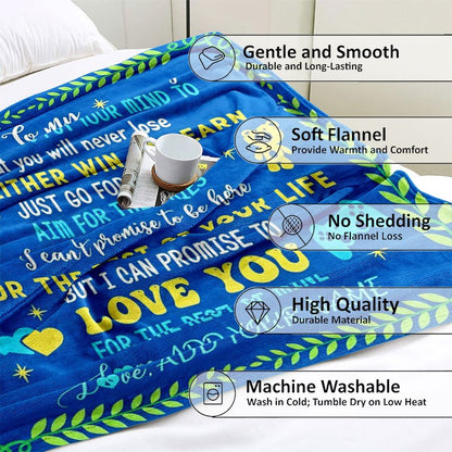 GiftoLuck “To My Nephew” World's Best Nephew Flannel Blanket