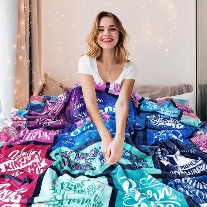 GiftoLuck “To My Niece” Inspirational Flannel Blanket