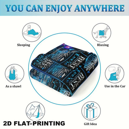 GiftoLuck “To My Niece” Inspirational Flannel Blanket