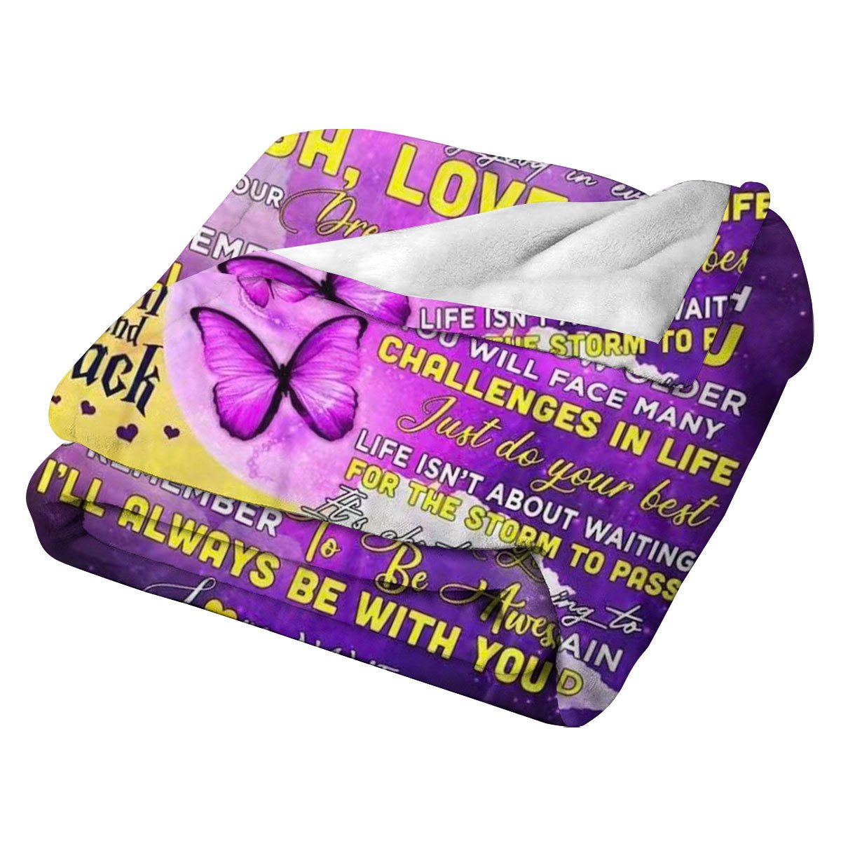 GiftoLuck “To My Niece” Inspirational Flannel Blanket