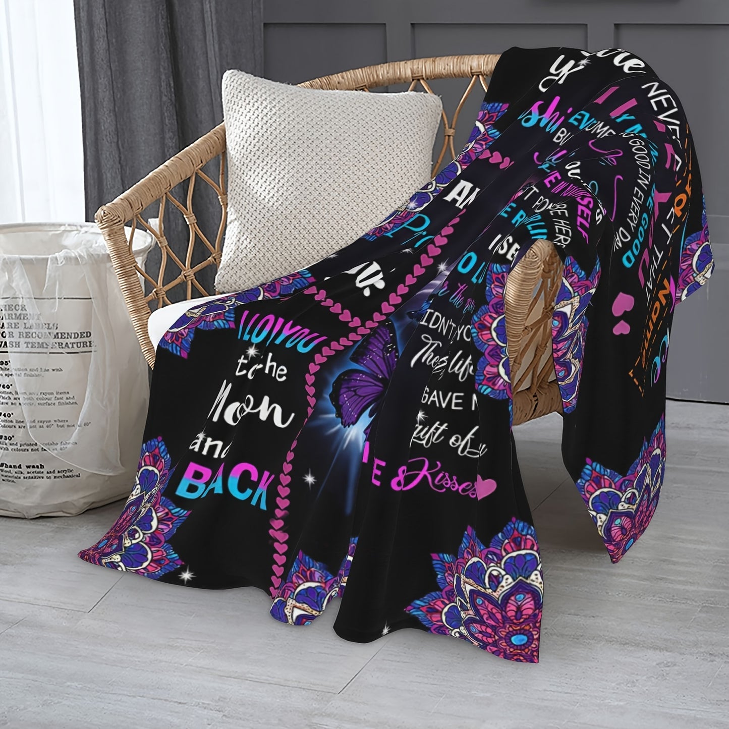 GiftoLuck “To My Niece” Inspirational Flannel Blanket
