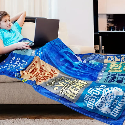 Aonana “To My Son” Love Messages Flannel Blanket