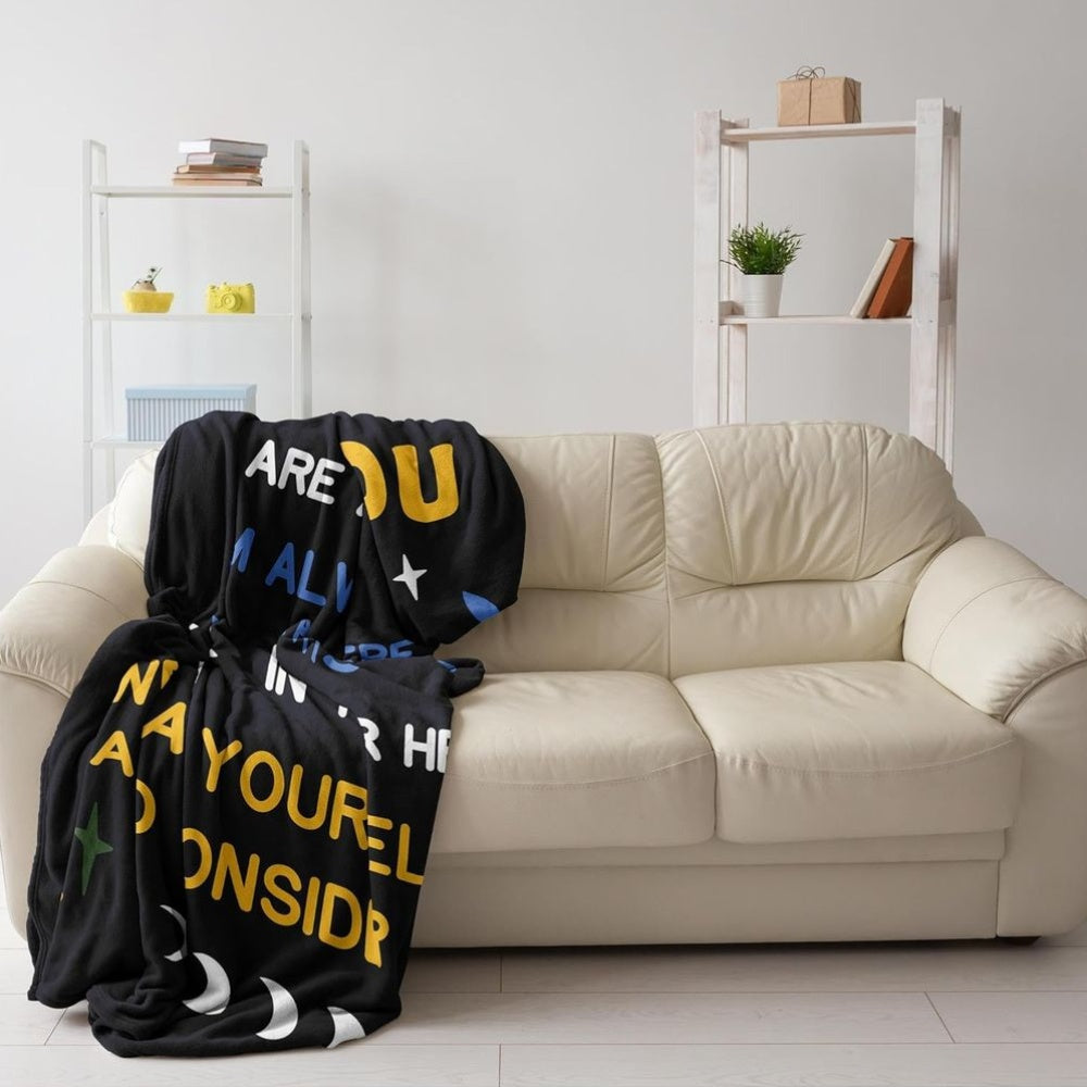 GiftoLuck “To My Son” Flannel Blanket – “Never Forget That I Love You” Inspirational Gift from Mom or Dad