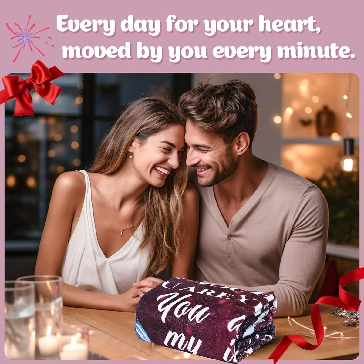 Aonana “To My Wife” Romantic Love Flannel Throw Blanket