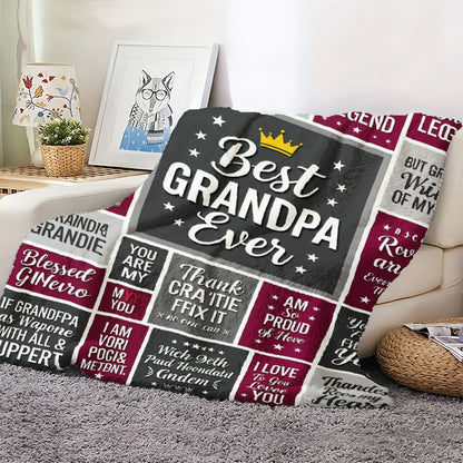 Aonana “To My Grandpa” The Legend Flannel Blanket